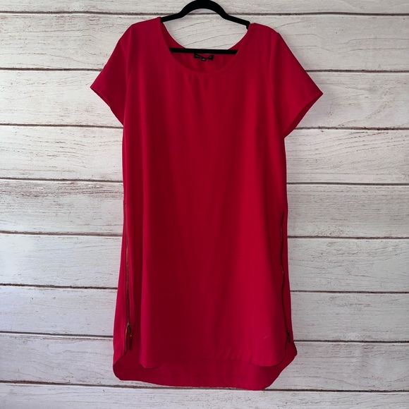My Michelle Red Dress – Size XL Office Casual Church School Zippered - Picture 1 of 7